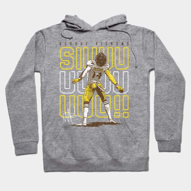 George Pickens Pittsburgh SIUUU Celebration Hoodie by Chunta_Design